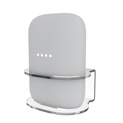 NCONCO Google Nest Audio-Halterung, Wandhalterung, transparent, Acryl, Tisch-Organizer, Rack-Passform, mit integriertem Kabelmanagement, keine Schrauben erforderlich, Lautsprecher-Zubehörständer NCONCO Google Nest Audio-Halterung, Wandhalterung, transparent, Acryl, Tisch-Organizer, Rack-Passform, mit integriertem Kabelmanagement, keine Schrauben erforderlich, Lautsprecher-Zubehörständer von NCONCO