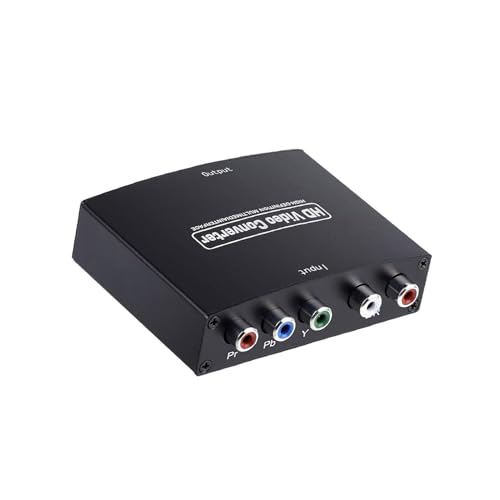 NCONCO YPbPr zu HDMI- kompatibler Konverter Component zu HDMI- kompatibler Adapter Video Audio Konverter Adapter für DVD Spielkonsole zu HDTV Monitor von NCONCO