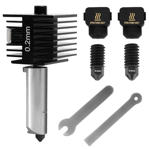 NCTNCX Hot End Montage für bambulab A1/A1 Mini 0,2/0,4/0,6 mm Hotend Kit gehärtetem Stahl Düse und Silikonsocken für Bambu Labor 3D Drucker NCTNCX Hot End Montage für bambulab A1/A1 Mini 0,2/0,4/0,6 mm Hotend Kit gehärtetem Stahl Düse und Silikonsocken für Bambu Labor 3D Drucker von NCTNCX
