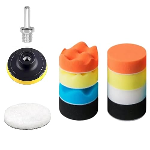 NCZCDZSW Polierschwamm Set 17 Stück Polieraufsatz Akkuschrauber Polierset mit 2 M10 Adapter Bohren Polierpad Polieraufsatz Winkelschleifer Polierauflage für Bohrmaschine Polieren Schleifen Wachsen NCZCDZSW Polierschwamm Set 17 Stück Polieraufsatz Akkuschrauber Polierset mit 2 M10 Adapter Bohren Polierpad Polieraufsatz Winkelschleifer Polierauflage für Bohrmaschine Polieren Schleifen Wachsen von NCZCDZSW