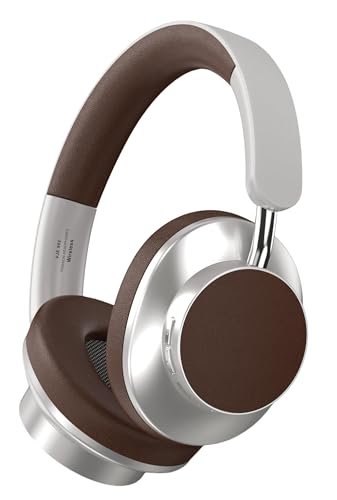 Next Destination Premium Bluetooth Wireless Kopfhörer Diadema (Over-Ear), Noise Cancelling, Kabellos mit 40h Akku, Bass Boost, Leichter & komfortabler Headset, für iPhone/Android Braun von ND NEXT DESTINATION