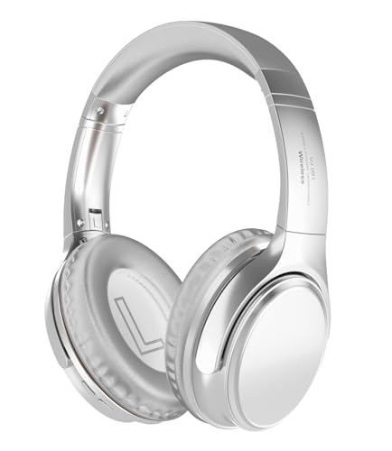 Kabellose Bluetooth-Kopfhörer 5.3, Hybrid-Kopfhörer mit Mikrofonen, Over-Ear mit Geräuschunterdrückung, Weiß von ND NEXT DESTINATION