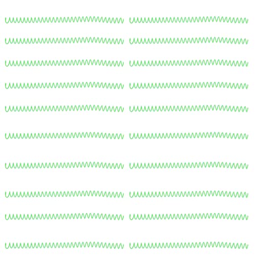 NDNCZDHC 20er-Pack Spiralbindespulen, Kunststoff-Bindespulen, 11 Mm Innendurchmesser, Bindeset, Spiralbindebinde-Verbrauchsmaterial(Grün) von NDNCZDHC