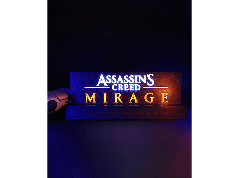 NEAMEDIA LED Light Assassins's Creed Mirage Logo Lampe von NEAMEDIA