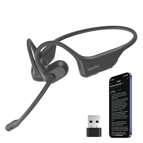 NEARITY MemPod Pro 2S Voice Recorder Headset, Open Ear Bluetooth Kopfhörer mit Mikrofon, ChatGPT Powered Transcribe & Summarize, Dongle, App-Steuerung, unterstützt 5 Sprachen, für Vorträge, Meetings NEARITY MemPod Pro 2S Voice Recorder Headset, Open Ear Bluetooth Kopfhörer mit Mikrofon, ChatGPT Powered Transcribe & Summarize, Dongle, App-Steuerung, unterstützt 5 Sprachen, für Vorträge, Meetings von NEARITY