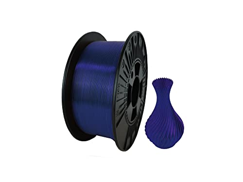 NEBULA FILAMENTS NEBULA PETG Filament 1.75 mm ( 0,05 mm), 3D drucker filament 1 kg spule, 3D printer PETG-Filamente hergestellt in der EU, Premium-Qualität für beliebte 3D-Drucker, Mitternachtsblau von NEBULA FILAMENTS