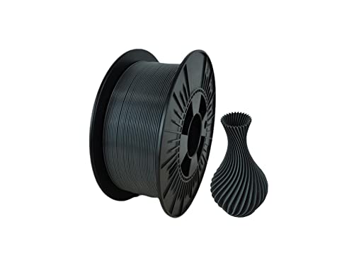 NEBULA FILAMENTS PETG Filament 1.75 mm (± 0,05 mm), 3D drucker filament 1 kg spule, 3D printer PETG-Filamente hergestellt in der EU, Premium-Qualität für beliebte 3D-Drucker, Eisengrau von NEBULA FILAMENTS