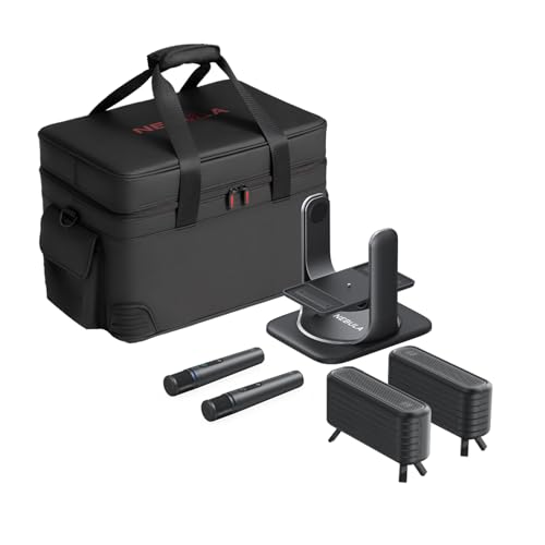 NEBULA X1 Zubehör-Set, All-in-One Entertainment Set mit Gimbal-Ständer, Satelliten-Lautsprecher, Mikro,Tragetasche, Für Heimkino im Wohzimmer/Schlafzimmer/Gaming/Karaoke NEBULA X1 Zubehör-Set, All-in-One Entertainment Set mit Gimbal-Ständer, Satelliten-Lautsprecher, Mikro,Tragetasche, Für Heimkino im Wohzimmer/Schlafzimmer/Gaming/Karaoke von NEBULA