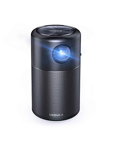 Nebula Capsule Beamer von Anker, Smarter Tragbarer Projektor mit Wi-Fi Pico, 360°Lautsprecher für Android 7.1, 4 Stunden Akkulaufzeit, mit zugehöriger App (Generalüberholt) von NEBULA