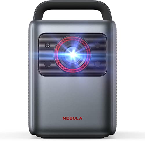 Nebula Cosmos Laser 4K, Smarter Laser-Projektor, Automatische Trapezkorrektur, Dolby Audio, Android TV 10.0, 2200 ANSI Lumen, 4K Beamer für Partys (Generalüberholt), Black+Gray von NEBULA