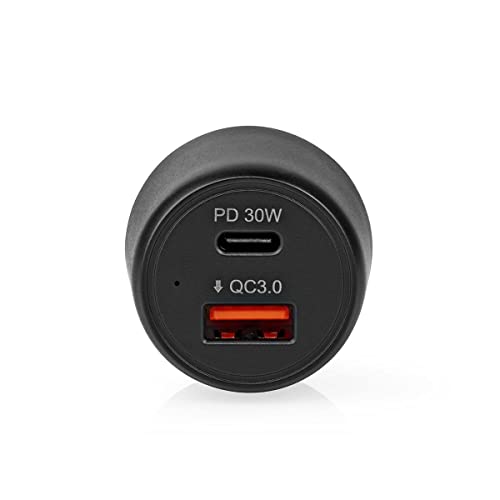 Auto-Ladegerät - 48 W - 2X 3.0 A - Anzahl der Ausgänge: 2 - Port Type: USB-A/USB-C - - Automatische Spannungswahl Auto-Ladegerät - 48 W - 2X 3.0 A - Anzahl der Ausgänge: 2 - Port Type: USB-A/USB-C - - Automatische Spannungswahl von NEDIS