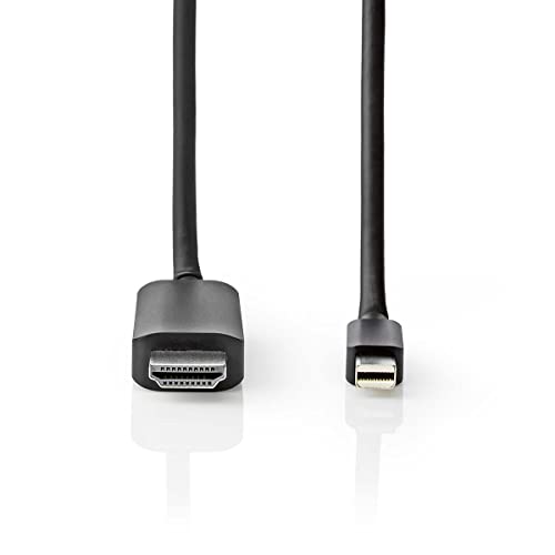 Mini Displayport-Kabel - DisplayPort 1.4 - Mini DisplayPort Stecker - HDMI Stecker - 48 Gbps - Vernickelt - 2.00 m - Rund - PVC - Schwarz - Plastikbeutel Mini Displayport-Kabel - DisplayPort 1.4 - Mini DisplayPort Stecker - HDMI Stecker - 48 Gbps - Vernickelt - 2.00 m - Rund - PVC - Schwarz - Plastikbeutel von NEDIS