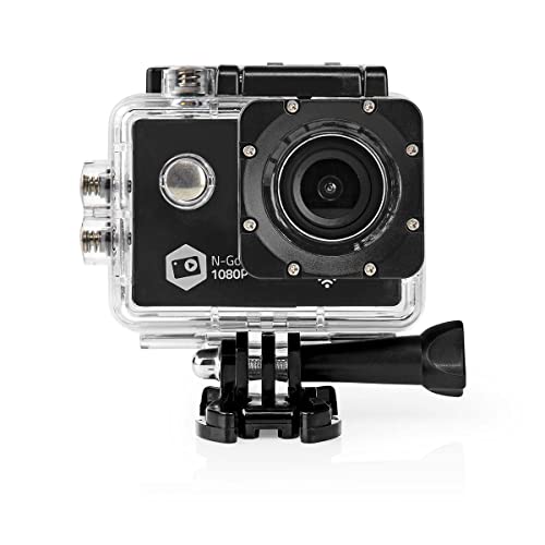 NEDIS - Action-Kamera - Full HD 1080p - WLAN - Wasserdichtes Gehäuse - Leichtgewicht - Mitgelieferten Halterungen - Integrierten Wi-Fi-Verbindung NEDIS - Action-Kamera - Full HD 1080p - WLAN - Wasserdichtes Gehäuse - Leichtgewicht - Mitgelieferten Halterungen - Integrierten Wi-Fi-Verbindung von NEDIS