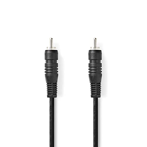 NEDIS Audiokabel Digital Cinch-Stecker auf Cinch-Stecker, 1,0 m, Schwarz von NEDIS