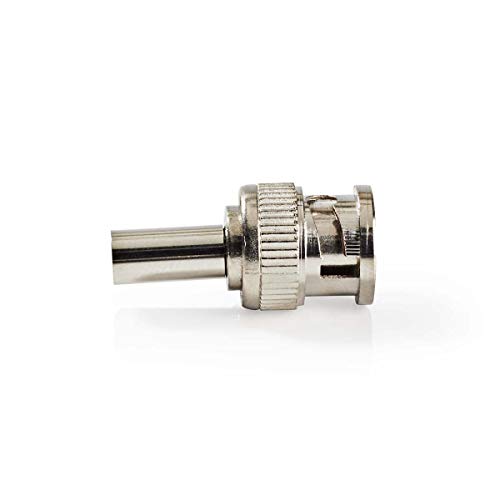 Nedis - BNC-Stecker - Gerade - Vernickelt - 50 Ohm - Kräuseln - 6 mm - 25 Stück - Stahl - Silber von NEDIS