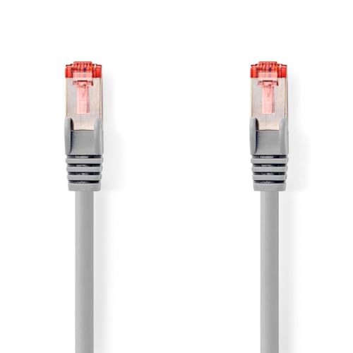 NEDIS Cat 6 Kabel | RJ45 (8P8C) Stecker | RJ45 (8P8C) Stecker | SF/UTP | 7.50 m | rund | PVC LSZH | Grau | Plastikbeutel von NEDIS