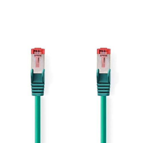 NEDIS Cat 6 Kabel | RJ45 Stecker | RJ45 Stecker | S/FTP | 0.15 m | Rund | LSZH | Grün | Label von NEDIS