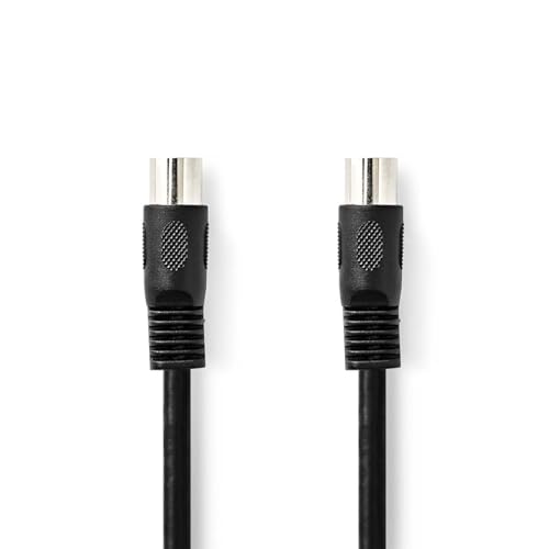 NEDIS DIN-Audio-Kabel | DIN 5-Pin Stecker | DIN 5-Pin Stecker | Vernickelt | 2.00 m | Rund | PVC | Schwarz | Label NEDIS DIN-Audio-Kabel | DIN 5-Pin Stecker | DIN 5-Pin Stecker | Vernickelt | 2.00 m | Rund | PVC | Schwarz | Label von NEDIS