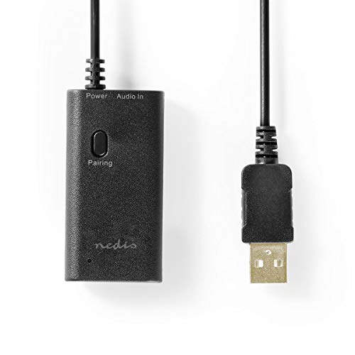 NEDIS - Drahtloser Audiosender - Bluetooth® - AptX-Chipsatz - Bis zu 2 Kopfhörer - AptX-Chipsatz - Überlegene Klangqualität - 1x 3.5 mm - Schwarz von NEDIS