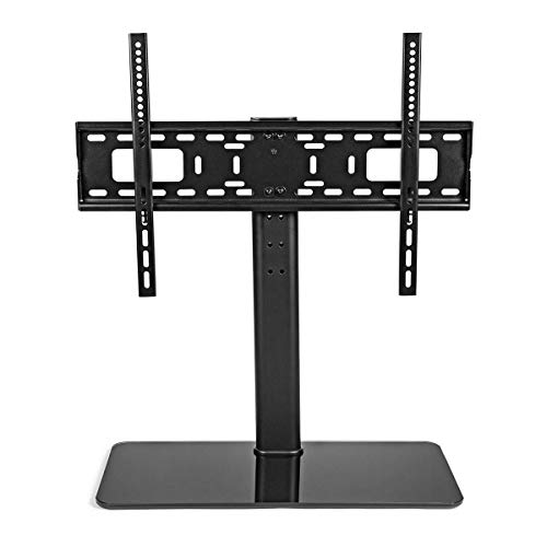 Fester TV-Ständer - 32-65" - maximal unterstützes Bildschirmgewicht: 45 kg - Einstellbare voreingestellte Höhen - Gehärtetes Glas/Stahl - Schwarz von NEDIS