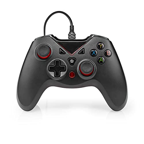 Nedis Gamepad | USB Type-A | Stromversorgung über USB | PC | Anzahl Knöpfe: 12 | Seillänge: 1.60 m | Schwarz von NEDIS