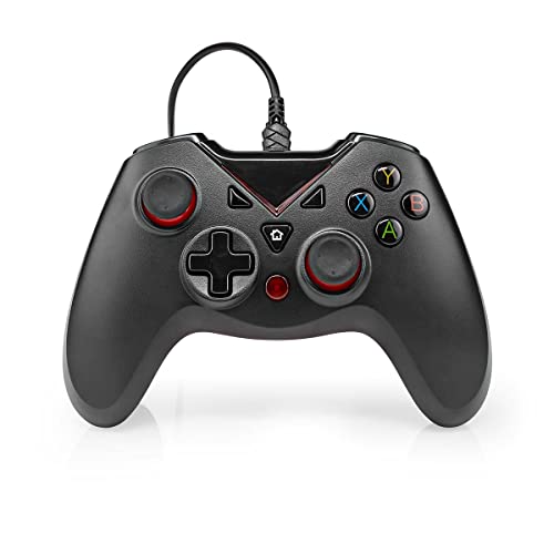 NEDIS Gamepad | USB Type-A | Stromversorgung über USB | PC | Anzahl Knöpfe: 12 | Seillänge: 1.60 m | Schwarz von NEDIS