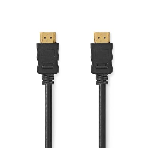 NEDIS High Speed ​​HDMI ™ Kabel mit Ethernet | HDMI™ Stecker | HDMI™ Stecker | 4K@30Hz | 10.2 Gbps | 1.00 m | rund | PVC | Schwarz | Plastikbeutel von NEDIS