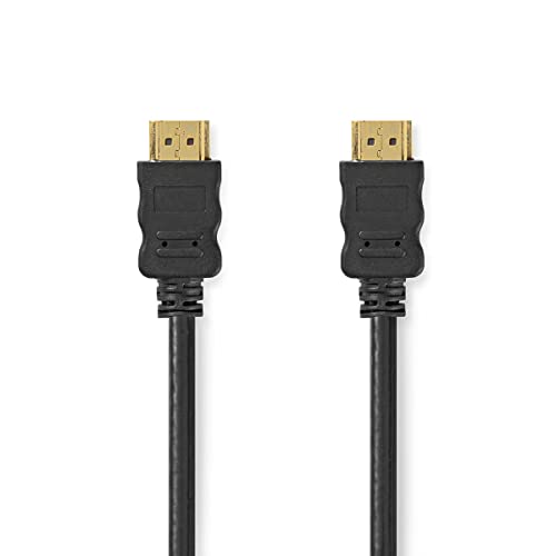 NEDIS High Speed ​​HDMI ™ Kabel mit Ethernet | HDMI™ Stecker | HDMI™ Stecker | 4K@30Hz | 10.2 Gbps | rund | PVC | Umschlag 3.00 m Schwarz von NEDIS