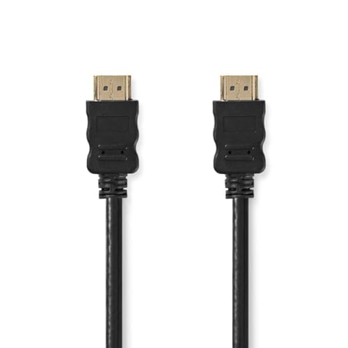 NEDIS High Speed ​​HDMI ™ Kabel mit Ethernet | HDMI™ Stecker | HDMI™ Stecker | 4K@30Hz | ARC | 10.2 Gbps | 1.50 m | Rund | PVC | Schwarz | Label von NEDIS