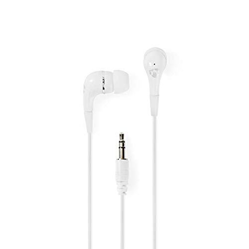 NEDIS - Kopfhörer mit Kabel - In-Ear - 1.2 m Rundes Kabel - Weiß von NEDIS
