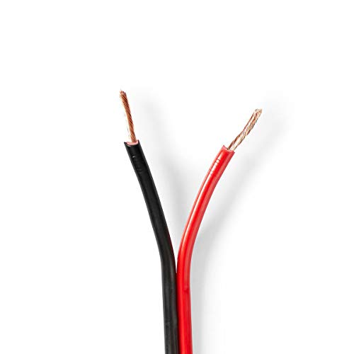 NEDIS - Lautsprecherkabel - 2x 1.5 mm2-100 m - Rolle - Schwarz/Rot von NEDIS