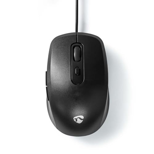 NEDIS Mouse - Verdrahtet - 1200/1800 / 2400/3600 DPI - Einstellbar DPI - Anzahl Knöpfe: 6 - Rechtshändig von NEDIS