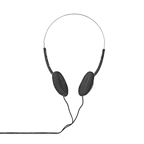 NEDIS On-Ear-Kopfhörer | Verdrahtet 1,2 m | Schwarz, one-Size, HPWD1101BK von NEDIS