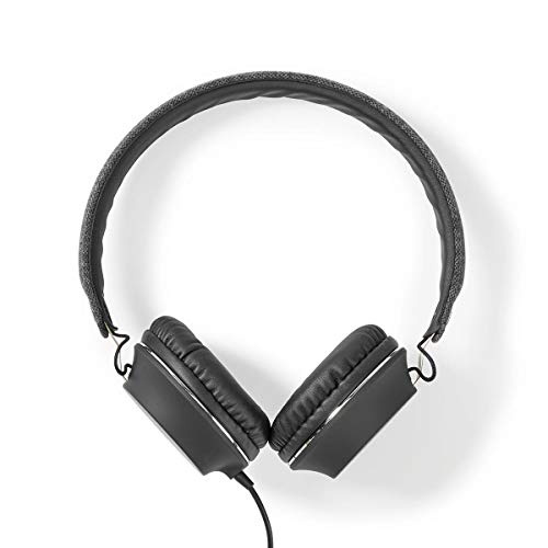 NEDIS On-Ear-Kopfhörer mit Kabel On-Ear-Kopfhörer mit Kabel | 3.5 mm | Seillänge: 1.20 m | Anthrazit/Schwarz Anthrazit/Schwarz 1.20 m, one-Size von NEDIS