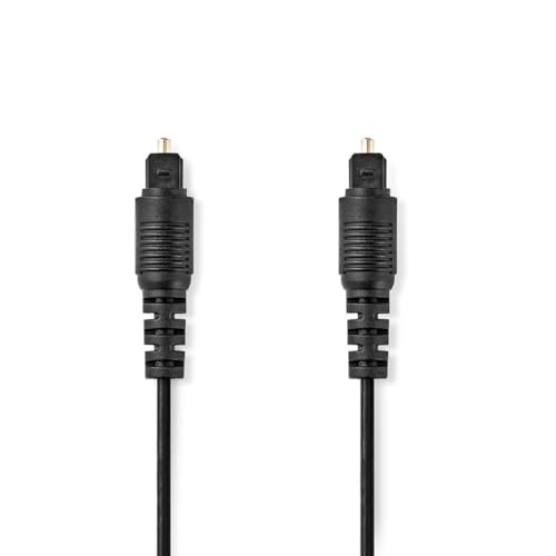 NEDIS Optisches Audiokabel | Toslink Stecker | Toslink Stecker | 3.00 m | rund | PVC | Schwarz | Plastikbeutel von NEDIS