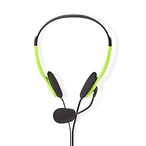 NEDIS PC-Headset | Auf Ohr | Stereo | 2X 3.5 mm | Klappbarer Mikrofon | 2.00 m 2.00 m Grün von NEDIS