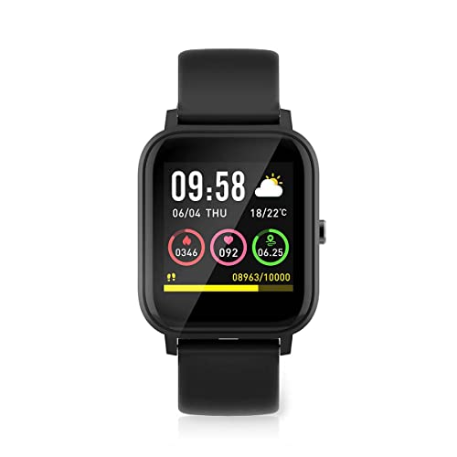NEDIS SmartLife - Smartwatch - LCD-Anzeige - IP68 - Maximale Betriebszeit: 7200 min - mit Schrittzähler - Stilvolles und leichtes Design - Kompatibel mit Android & IOS BTSW002BK Schwarz NEDIS SmartLife - Smartwatch - LCD-Anzeige - IP68 - Maximale Betriebszeit: 7200 min - mit Schrittzähler - Stilvolles und leichtes Design - Kompatibel mit Android & IOS BTSW002BK Schwarz von NEDIS