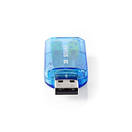 NEDIS Soundkarte | 5.1 | USB 2.0 | Mikrofonanschluss: 1x 3.5 mm | Headset Verbindung: 3.5 mm Male Schwarz von NEDIS