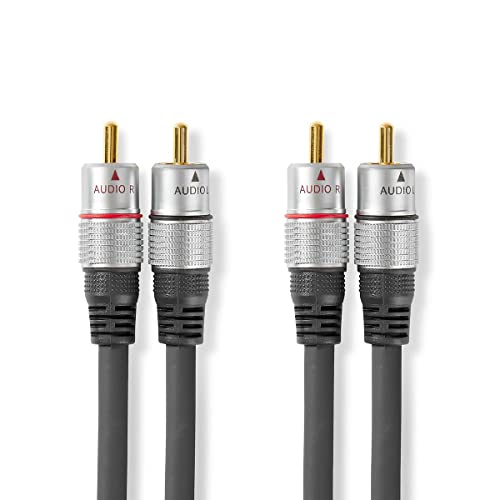 NEDIS - Stereo-Audiokabel - RCA Stecker - Vergoldet - 1.50 m - rund - PVC - Anthrazit NEDIS - Stereo-Audiokabel - RCA Stecker - Vergoldet - 1.50 m - rund - PVC - Anthrazit von NEDIS