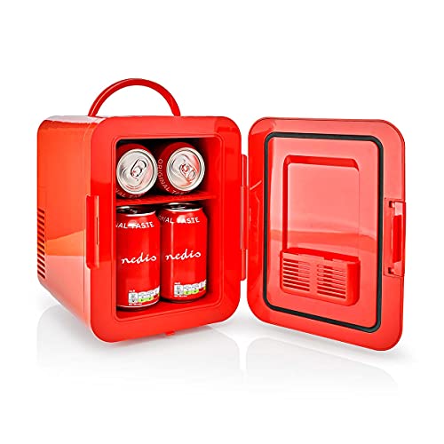 NEDIS Tragbarer Mini-Kühlschrank | 4 l | AC 100-240 V / 12 V | rot von NEDIS