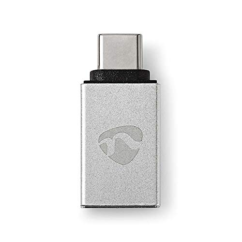 NEDIS USB-Adapter | USB 3.1 | USB Typ-C™ Stecker | USB-A Buchse | 5 Gbps | vergoldet | Silber | Beutel mit Fenster von NEDIS