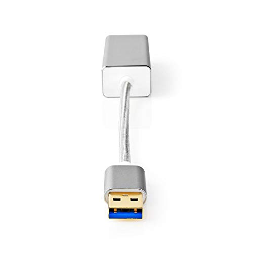 NEDIS USB-Adapter | USB 3.2 Gen 1 | USB-A Stecker | RJ45 Buchse 1 Gbps | 0,20 m | rund | vergoldet | Geflochten/Nylon NEDIS USB-Adapter | USB 3.2 Gen 1 | USB-A Stecker | RJ45 Buchse 1 Gbps | 0,20 m | rund | vergoldet | Geflochten/Nylon von NEDIS