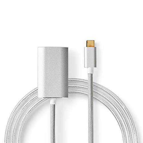 Nedis CCTB64680AL20 câble vidéo et adaptateur 2 m HDMI Type A (Standard) USB Type-C Argent von NEDIS