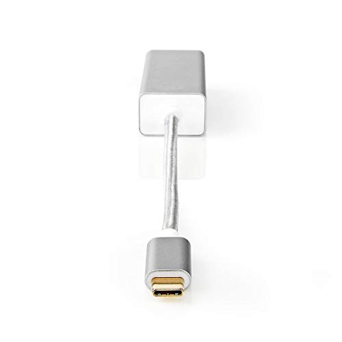 NEDIS USB-Adapter | USB 3.2 Gen 1 | USB-C™ Stecker | RJ45 Buchse | 1 Gbps | 0.20 m | Rund | Vergoldet | Geflochten/N von NEDIS