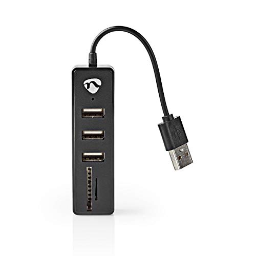 NEDIS USB-Hub 3-Port USB 2.0 Stromversorgung über USB SD & MicroSD / 3X USB 0.10 m Schwarz NEDIS USB-Hub 3-Port USB 2.0 Stromversorgung über USB SD & MicroSD / 3X USB 0.10 m Schwarz von NEDIS