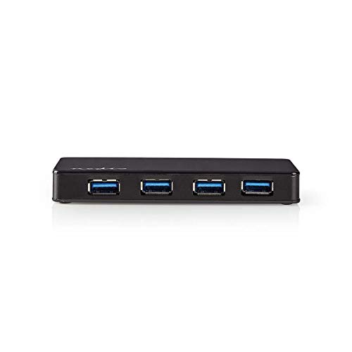 NEDIS - USB-Hub - 4-Port - USB 3.0-betrieben - Separate Stromversorgung - 5 Gbit/s - Externen Netzteil - 2 5-Zoll-Festplatten - Typ C - Schwarz UHUBU3420BK NEDIS - USB-Hub - 4-Port - USB 3.0-betrieben - Separate Stromversorgung - 5 Gbit/s - Externen Netzteil - 2 5-Zoll-Festplatten - Typ C - Schwarz UHUBU3420BK von NEDIS