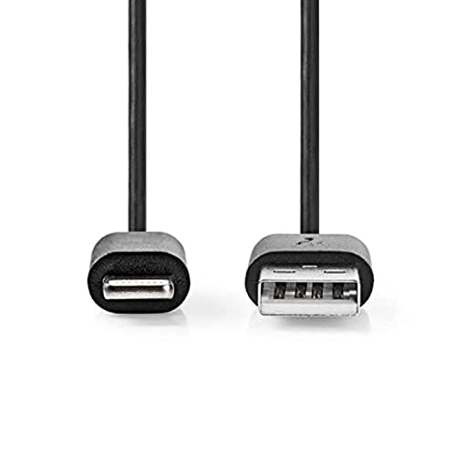 NEDIS USB-Kabel | USB 2.0 | Apple Lightning 8-Pin | USB-A Stecker | 480 Mbps | Vernickelt | 2.0 m | Rund | PVC | Schwarz | Box von NEDIS