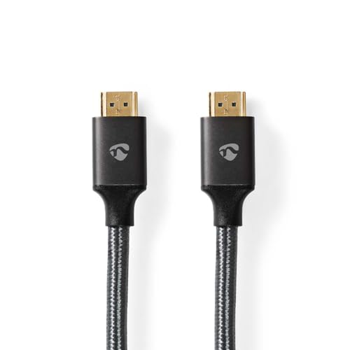 NEDIS Ultra High Speed ​​HDMI ™ -Kabel - HDMI™ Stecker - HDMI™ Stecker - 8K@60Hz - 48 Gbps - 3.00 m - Rund - 6.7 mm - Gun Metal Grau von NEDIS