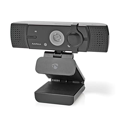 NEDIS WCAM120BK Webcam | Full HD@60fps / 4K@30fps | Autofokus | Eingebautes Mikrofon | Schwarz von NEDIS