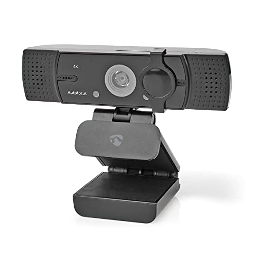 Nedis WCAM120BK Webcam | Full HD@60fps / 4K@30fps | Autofokus | Eingebautes Mikrofon | Schwarz von NEDIS